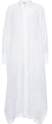 Cotton-voile Midi Shirt Dress