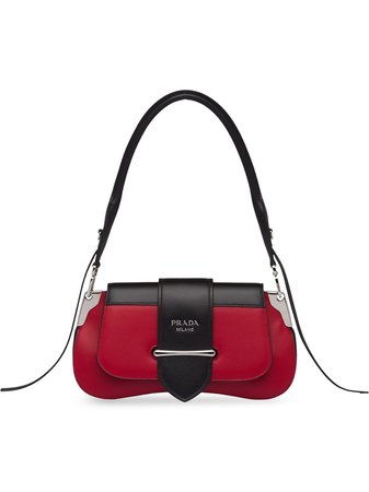 Red Prada Sidonie Leather Shoulder Bag | Farfetch.com