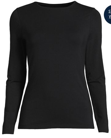 black long sleeve fitted shirt