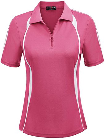 JACK SMITH Women Short Sleeve Moisture Wicking Sport Golf Polo Shirt Tops at Amazon Women’s Clothing store