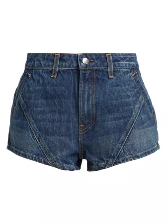 Shop EB Denim Hart Moto Denim Shorts | Saks Fifth Avenue