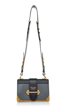 Cahier Two-Tone Leather Shoulder Bag by Prada | Moda Operandi