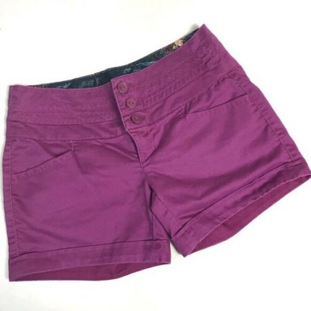 Copper Key Purple Juniors Canvas Shorts | eBay