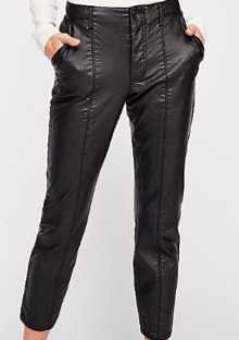 Vegan leather trousers Free People