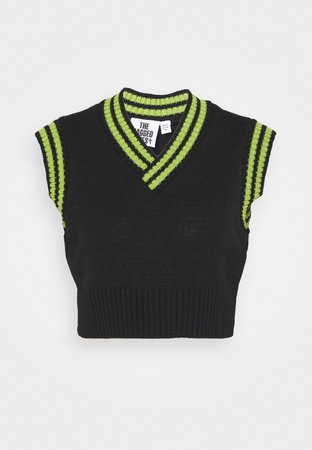 The Ragged Priest BOUNCE TANK - Toppe - black and lime/sort - Zalando.dk