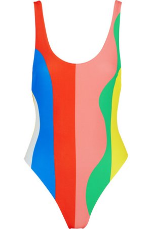 Mara Hoffman | Striped swimsuit | NET-A-PORTER.COM