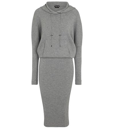 Tom Ford - Stretch-cashmere hoodie dress | Mytheresa