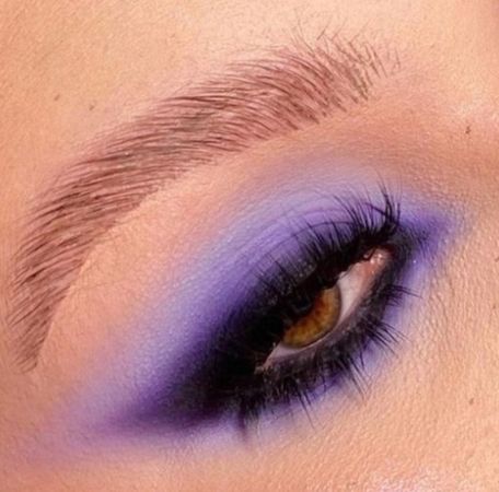 Purple eye makeup