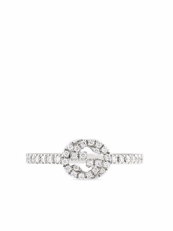 Gucci 18kt white gold diamond ring - FARFETCH