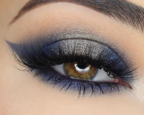 Blue / Silver Eye Makeup