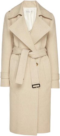 Victoria Beckham Cotton-Blend Trench Coat Size: 6