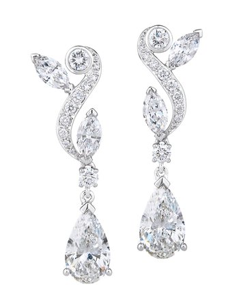 De Beers 18Kt White Gold Adonis Rose Diamond Pendant Earrings J2FW05D10W Metallic | Farfetch