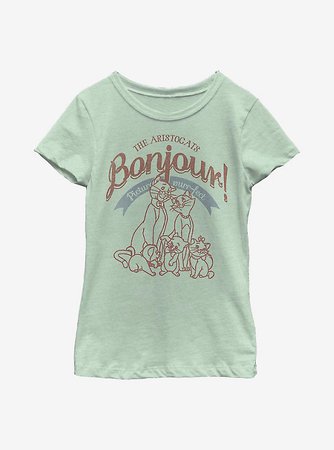 Disney The Aristocats Vintage Cats Youth Girls T-Shirt