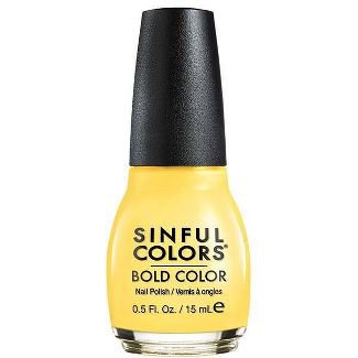 Sinfulcolors Nail Color 1598 - Yolo Yellow - 0.5 Fl Oz : Target