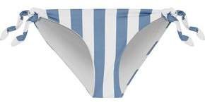 The Jane Striped Low-rise Bikini Briefs