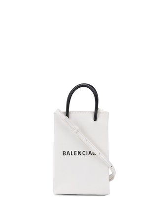 Balenciaga Shopping Phone Bag On Strap - Farfetch