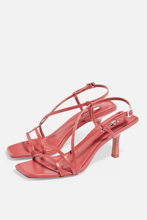 STRIPPY Coral Heeled Sandals | Topshop