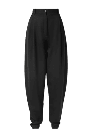 THE ROW - Malu pleated wool-blend tapered pants
