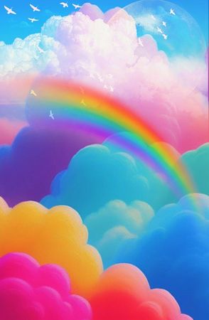 rainbow sky bg
