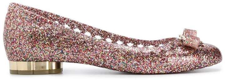 glitter ballerina shoes
