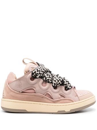 Lanvin Leather Curb Sneakers - Farfetch