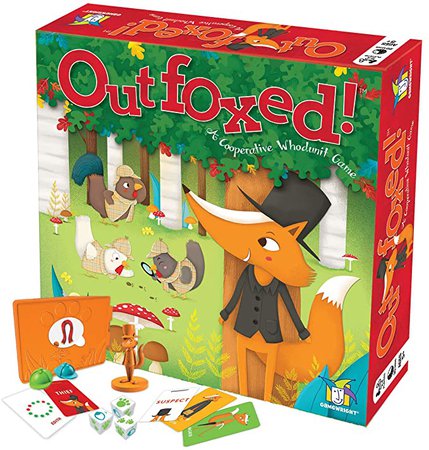 Amazon.com: Gamewright Outfoxed! A Cooperative Whodunit Board Game for Kids 5+, Multi-colored, Standard, Model Number: 418: Toys & Games