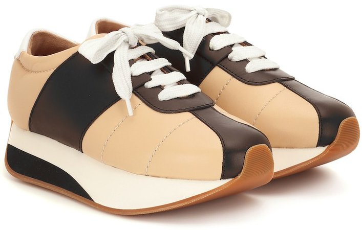 Big Foot leather sneakers