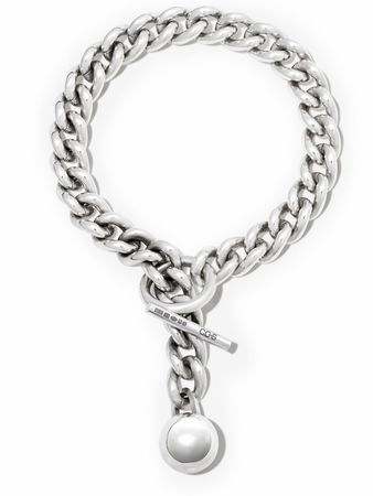 CC-Steding ball charm heavy chain bracelet