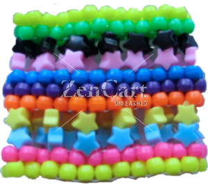 Colorful Stars Kandi Cuff Bracelet Kandy Raver - $9.99 : Zen Cart!, The Art of E-commerce