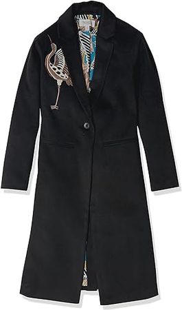 Amazon.com: TEREA Women's Nina Crane Embellished Coat : Clothing, Shoes & Jewelry