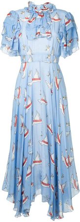 Macgraw swan print dress