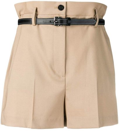 belted tailored short