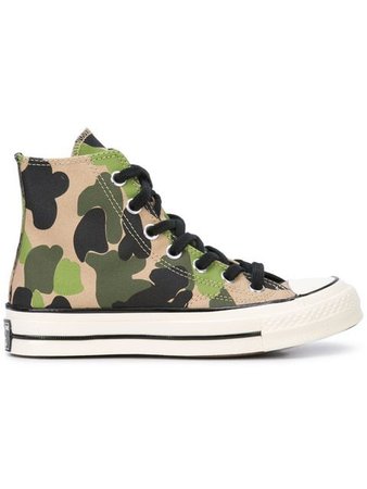 Converse camouflage pattern hi-tops