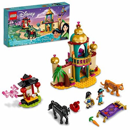 Amazon.com: LEGO Disney Jasmine and Mulan’s Adventure 43208 Building Kit; A Fun Princess Construction Toy for Kids Aged 5+ (176 Pieces) : Toys & Games