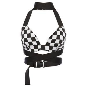 Sexy Checkered Buckled Crop Top – The Littlest Gift Shop