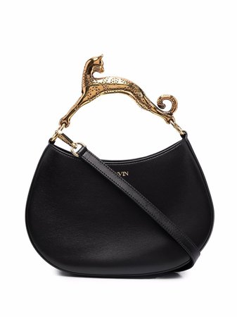 Shop LANVIN embellished-handle tote bag with Express Delivery - FARFETCH