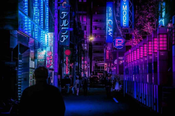 tokyo night aesthetic - Google Search