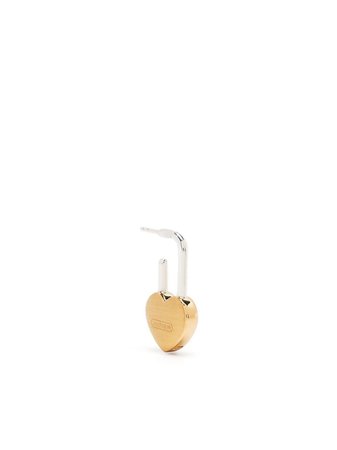 AMBUSH small Heart Padlock earring - FARFETCH
