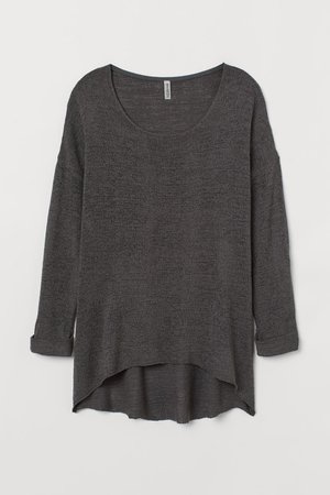 H&M+ Loose-knit Sweater - Dark gray - Ladies | H&M US