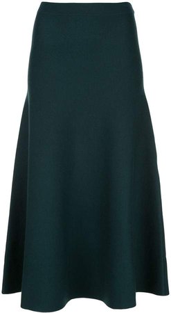 high-waist knit skirt