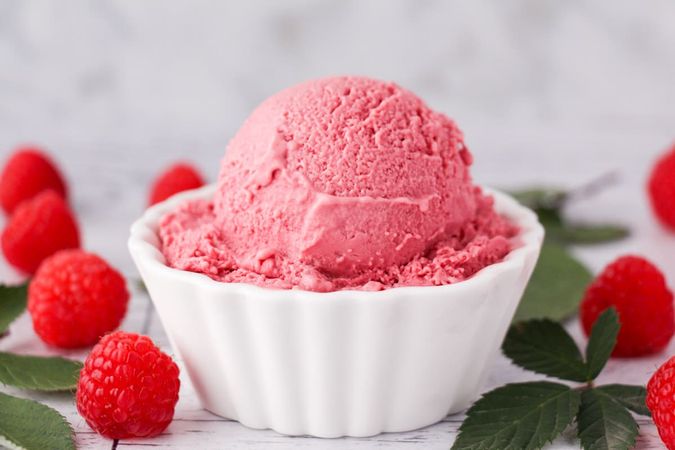 Raspberry Ice Cream - Keep Calm And Eat Ice Cream