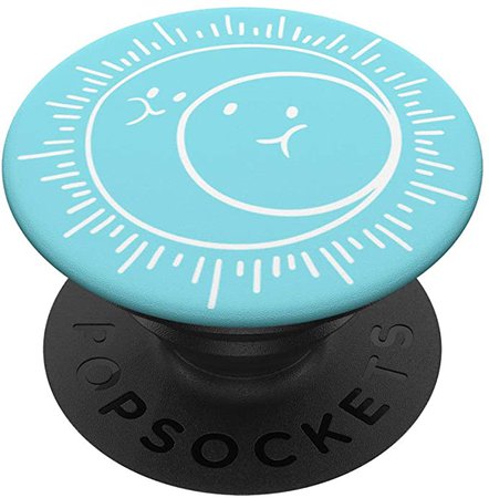 Amazon.com: Cute Sun And Moonlight Kawaii Minimal Line Art Kiddie Gift PopSockets PopGrip: Swappable Grip for Phones & Tablets