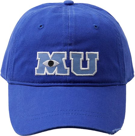Concept One Disney's Pixar Monsters University Cotton Adjustable Baseball Hat with Curved Brim, Blue, One Size at Amazon Men’s Clothing store