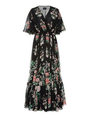 Black Floral Maxi Dress
