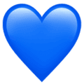 💙 Blue Heart Emoji (Apple)