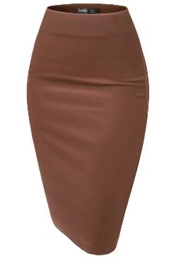 brown pencil skirt