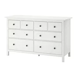 HEMNES 8-drawer dresser - white stain, 63x37 3/4 " - IKEA