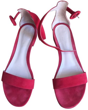 Portofino Red Suede Sandals