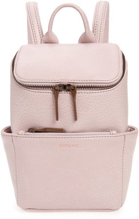 Mini Brave Faux Leather Backpack