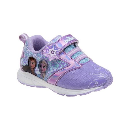 Frozen Girls' Anna and Elsa Athletic Sneaker Shoes - Purple - Toddler/Little Kid - Walmart.com
